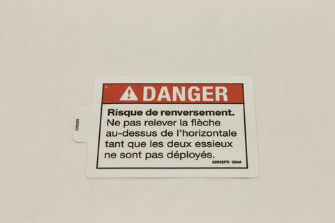 DECAL,DANGER,TIPOVER,AXLES