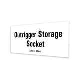 DECAL,OUTRIGGER STORAGE,ST2