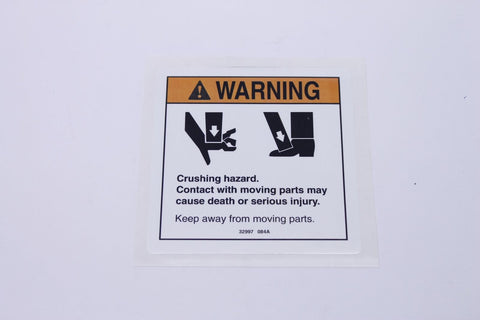 DECAL,WARNING,HAND/FOOT CRUSH