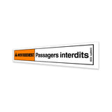DECAL,WARNING,NO RIDERS