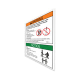 DECAL,WARNING,ADJ FORK SAFETY