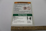 DECAL,WARNING,ADJ FORK SAFETY