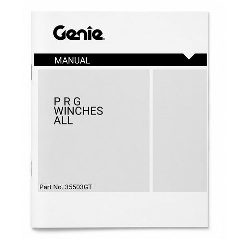 MANUAL,P.R.G.,WINCHES,(ALL)