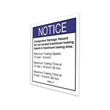 DECAL,CAUTION,TOWING SPEED