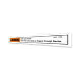 DECAL, WARNING, INJURY HAZARD