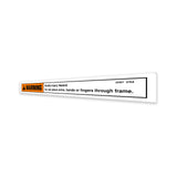 DECAL, WARNING, INJURY HAZARD