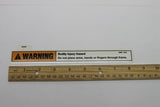 DECAL, WARNING, INJURY HAZARD