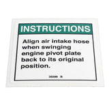 DECAL,NOTICE,AIR INLET***