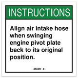 DECAL,NOTICE,AIR INLET***
