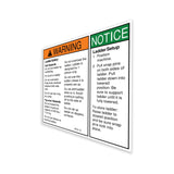 DECAL,WARNING,LADDER SAFE/SET