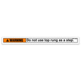 DECAL, WARNING, NO STEP