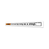 DECAL, WARNING, NO STEP