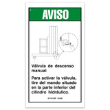 DECAL, NOTICE, MANUAL LOWERING