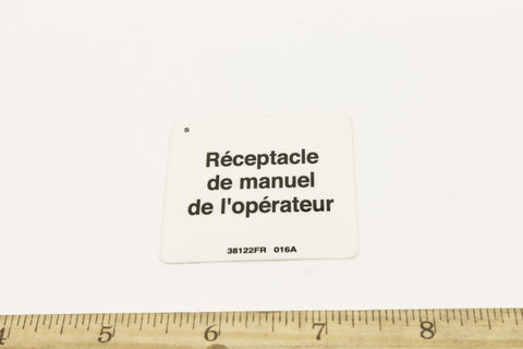 DECAL,LABEL,OM STORAGE