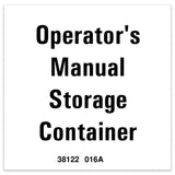 DECAL,LABEL, OM STORAGE