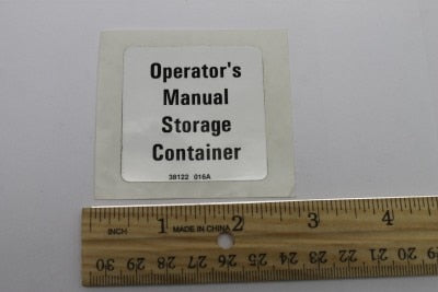 DECAL,LABEL, OM STORAGE