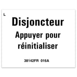 DECAL, LABEL, CIRCUIT BREAKER