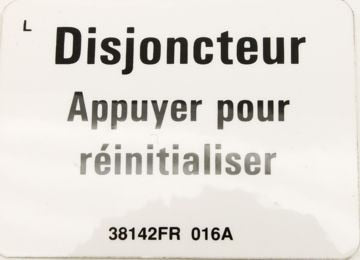 DECAL, LABEL, CIRCUIT BREAKER