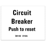 DECAL, LABEL, CIRCUIT BREAKER