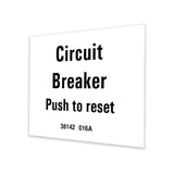 DECAL, LABEL, CIRCUIT BREAKER
