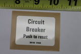 DECAL, LABEL, CIRCUIT BREAKER