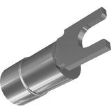 TERMINAL, FORK, #8, 12-10 AWG, TIN, 0.225 OD, PANDUIT, STRIP