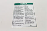 DECAL,NOTICE,OPER INST,PCP