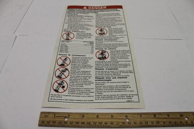 DECAL,DANGER,GENERAL SAFETY