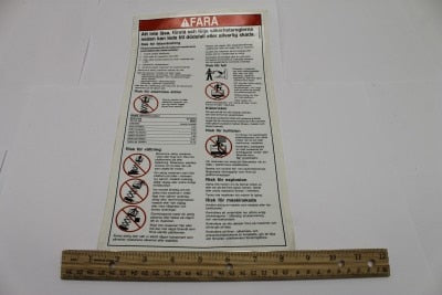 DECAL, DANGER, GENERAL SAFETY