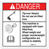 DECAL,DANGER,TIP-OVER,TIRES***