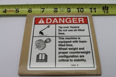 DECAL,DANGER,TIP-OVER,TIRES***