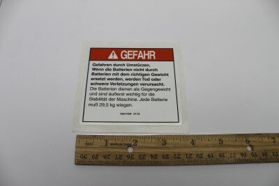 DECAL,DANGER,TIP-OVER,BATTERY