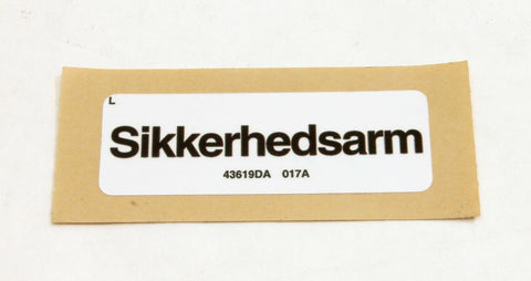 DECAL, LABEL, SAFETY ARM