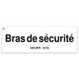 DECAL, LABEL, SAFETY ARM