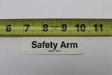 DECAL LABEL SAFETY ARM