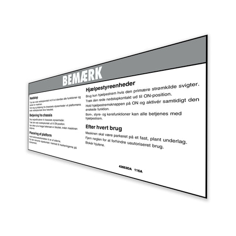 DECAL, NOTICE, GRD OPERATOR INSTRU