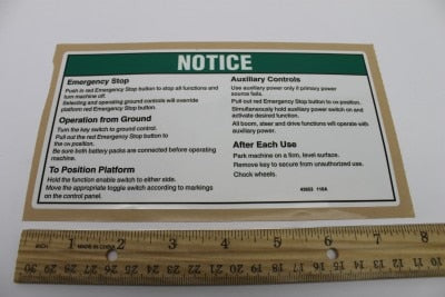 DECAL,NOTICE,GRD OPER INSTRUCT