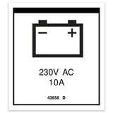 DECAL, LABEL, PWR TO CHARGER 230 EU
