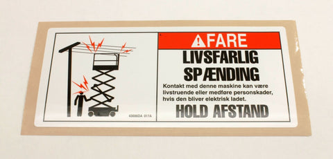 DECAL,DANGER,ELEC HAZARD,GS