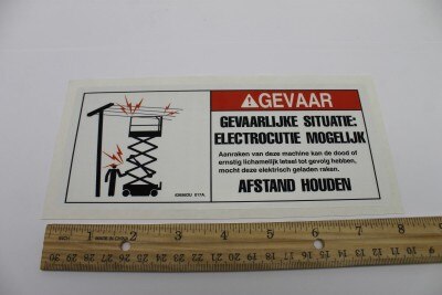 DECAL,DANGER,ELEC HAZARD,GS