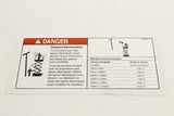 DECAL,DANGER,ELEC HAZARD, GS
