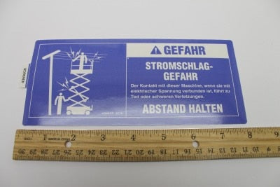 DECAL,DANGER,ELEC HAZARD, GS