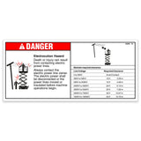 DECAL,DANGER,ELEC HAZARD,GS