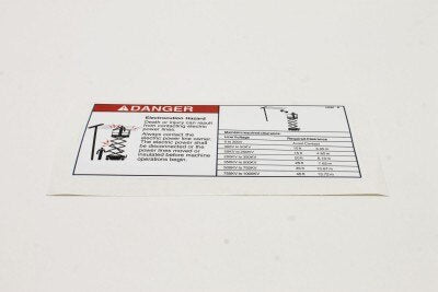 DECAL,DANGER,ELEC HAZARD,GS