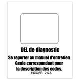 DECAL, LABEL, LED READOUT
