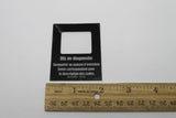DECAL, LABEL, LED READOUT