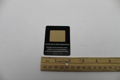 DECAL, LABEL, LED READOUT