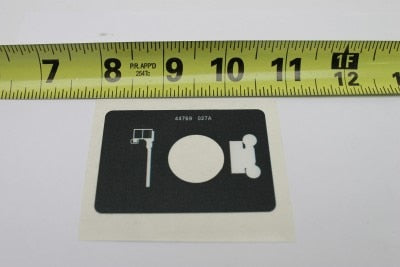 DECAL,LABEL,LFT/DRV SELECT