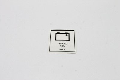 DECAL, LABEL, PWR TO CHARGER 115 UK