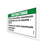 DECAL,NOTICE,MAX MAN FORCE 90